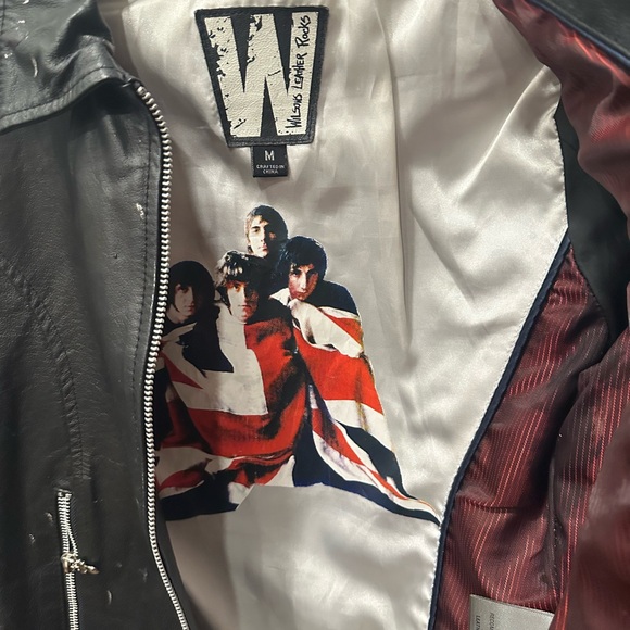 Vintage The Who Wilsons Leather Black Studded Leather Jacket Selling for $6-700 - Picture 6 of 9